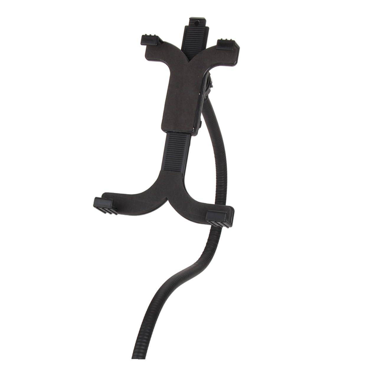 SHINEOFI Soporte para Teléfono Móvil de Brazo Largo Flexible Negro | Plástico y Aleación de Aluminio, para Smartphone y Tablet Pc, Uso en Cama y Escritorio