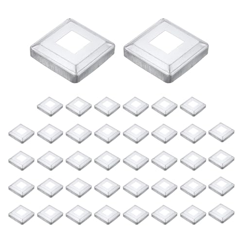 Cubiertas de base de poste de metal resistente para ocultar imperfecciones en bases de vallas