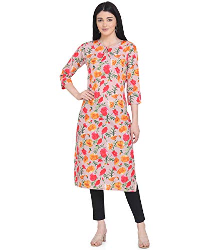 Image of LookMark Women's Crepe Regular Kurta