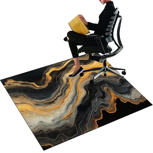 Alfombra Silla Gaming, Protector Suelo Silla Ruedas 90 x 120 cm, Alfombrilla Protectora Suelo para Silla de Oficina, Alfombra for Silla de Escritorio, Tapete de Protección de Madera / baldosas