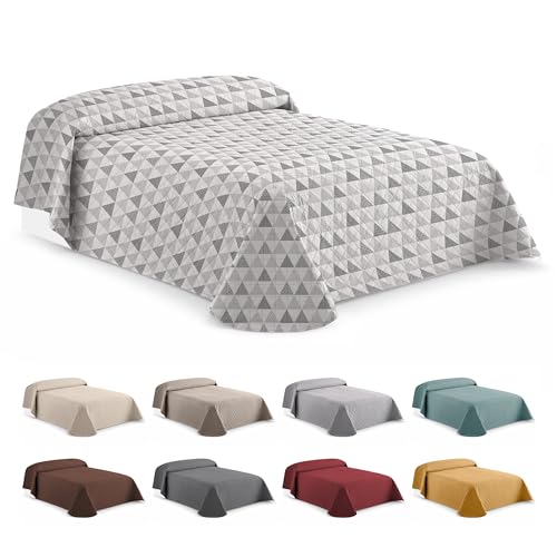 Easycosy Colcha Bouti Rombo Mix 230x260 cm para Cama 135/150 – Cubre Cama Multiusos Ligera de Entretiempo y Verano, Suave, Transpirable (Microfibra) Oeko Tex®