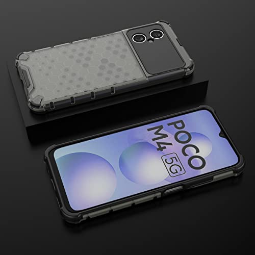 Image of Glasgow Back Case Cover Designed for Poco M4 5G - Black