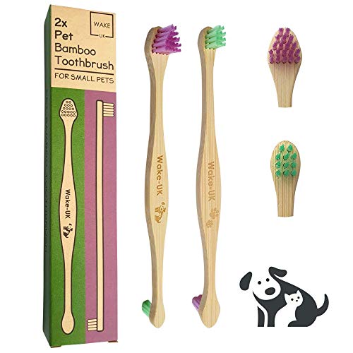 Pet Bamboo Toothbrush Pack of 2 - Double Head