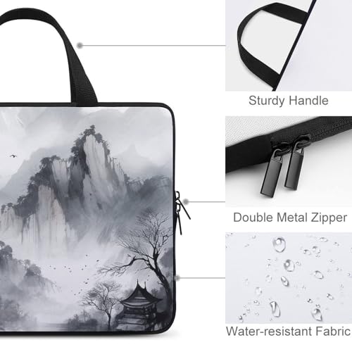 Bolsa para laptop unisex 15 pulgadas con diseño tinta abstracta miniatura 3