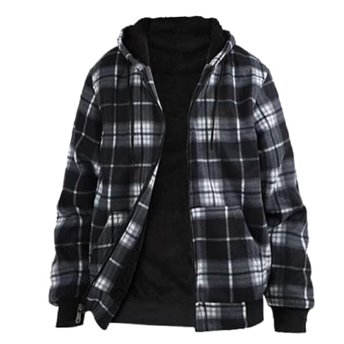 Sweat homme col V style veste polaire et pull en maille avec capuche