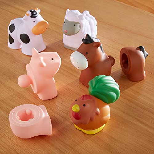 Melissa & Doug Pop Blocs Farm Animals Educational Baby Toy - 10 Linkable Pieces #TOP6