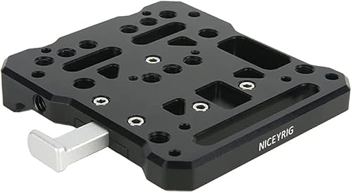 Miniatura 7 de NICEYRIG Placa de batería de montaje en V de liberación rápida con bloque de riel de 0.591 in - 467