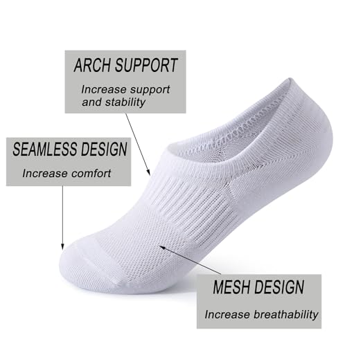 Pareberry 8 Pairs Boys Girls No Show Mesh Socks Cotton Non Slip Low Cut Arch Support Socks2