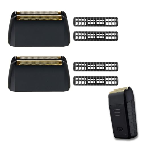 8173 Replacement Gold Foil & Super Close Razor Cutting Head Set, Compatible with Wahl Vanish Series 5 Star (8173-700) (2 Packs)