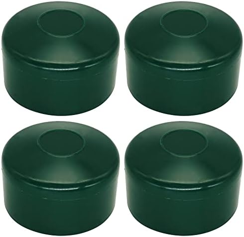 10 Stück Zaunpfostenkappen Rund, 51 Mm, Moosgrün (RAL 6005) – Kunststoffabdeckungen Für Runde Zaunpfosten