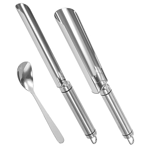 HOMSFOU 1 Set tools Stainless steel DIY Meatball Molds Meatball Maker Spoon Cake Maker DIY Meatball Maker Meat Baller With Spoon DIY Meat Ball Maker Kitchen Tool Shrimp Balls shaker