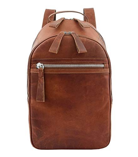 Sac à dos voyage grand volume cuir authentique pour extérieur décontracté