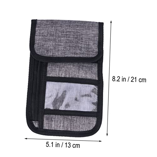 Baluue bolsa de pescoço de viagem Multifuncional titular do passaporte saco de passaporte carteira