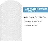 Jajadeal 50 sztuk jednorazowych ściereczek do odkurzacza Ecovacs Deebot Ozmo T8 AIVI T8 Max N8 Pro N8 Pro+ T9 T9+ Robot, podkładki do mopa, części zamienne