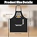 XLSXEXCL Funny Apron for Men Cooking Grilling BBQ Chef Apron Adjustable Kitchen Cooking Aprons with Pocket for Dad Husband Birthday Father's Day, Awesome Dad