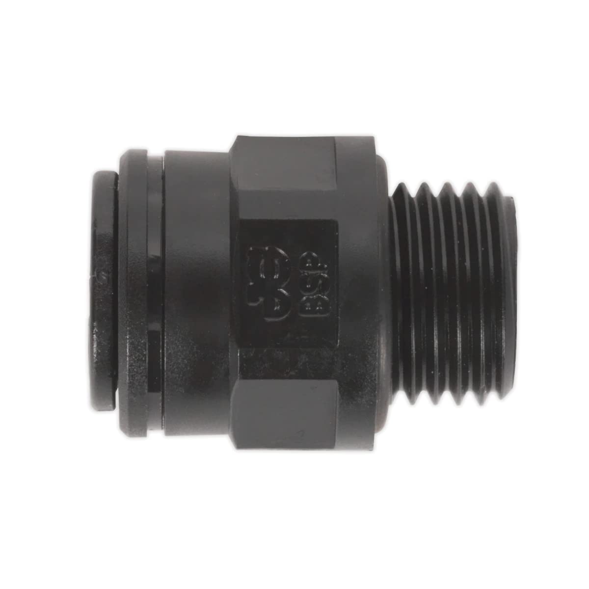 1x Pack Of 5 Sealey 8mm x 1/4""BSP Straight Adaptor - JGC814