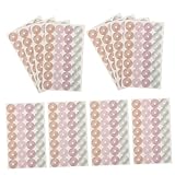 Homoyoyo 16sheets Punch Sticker Reinforcements Paper Hole Reinforcement Stickers Adhesive Decorative Labels for Binders Office School Use