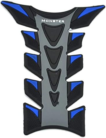 Motocicleta tanque gas protector pad etiqueta 3D goma etiqueta azul (YG030) apto para Suzuki HAYABUSAGSXR1300 1999 2000 2001 2002 2003 2004 2005