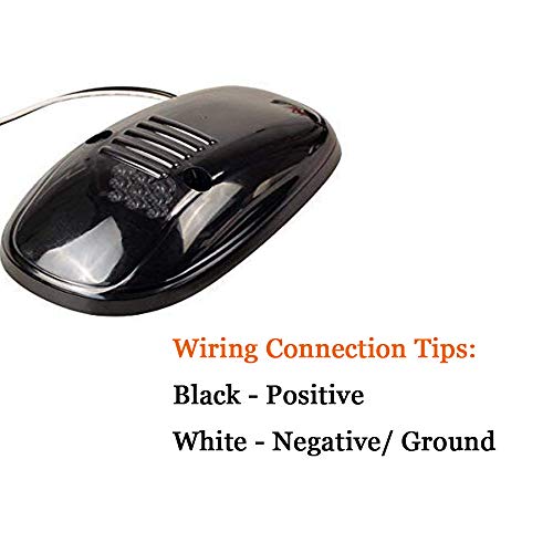 Npauto 5Pcs 12 Led Smoked Amber Cab Lights Replacement For 2003-2018 Dodge Ram 1500 2500 3500 4500 5500 Roof Top Clearance Lights Running Lights W/Wiring Harness #TOP4