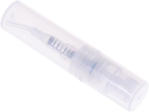 Miniatura 3 de 30 piezas Mini atomizador de botella de plástico de 0.07 onzas líquidas, botella de perfume recargable, botella de muestra vacía con 2 mini embudos