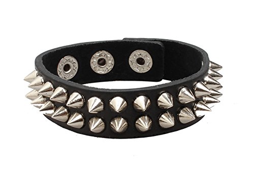 UltraByEasyPeasyStore Small Spike Goth Steampunk Bracelet Emo Punk Cyber Wrist Cuff Mens Womens Wristbands Biker Rock Vintage Gothic Style Adult steampunk buy now online