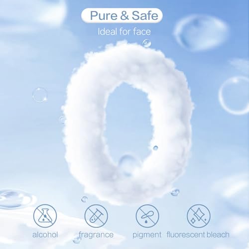 Image of Disposable Face Towels 100 Count, Ultra Soft & Thick Facial Towels for Sensitive Skin, Biodegradable & Lint-Free Makeup Remover Dry Wipes, Multi-Purpose Cleansing Towelettes for Face Wipes
