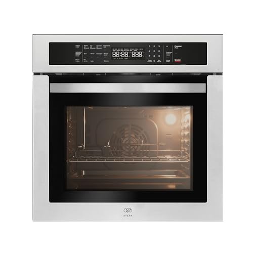 AVERA Horno empotrable gas LP, Capacidad de 58 L, 14 funciones con freidora de aire, convección y limpieza a vapor, Control táctil, Temporizador de hasta 12 hrs, Temperatura 130 a 250°C | HE03DLP