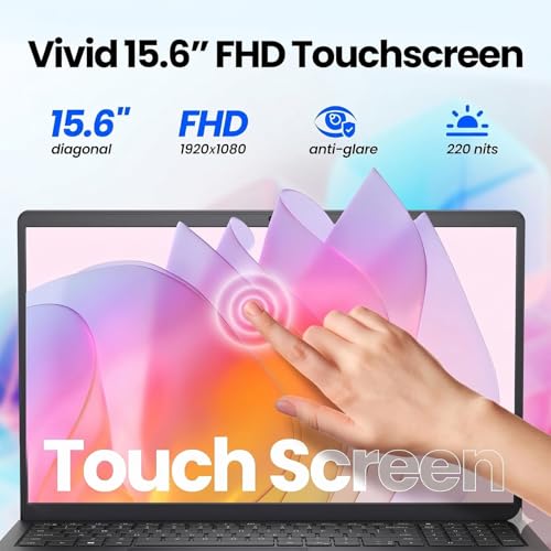 Image of Dell 15.6 Touchscreen Business Laptop | Intel 10-Core i5(Beat i7-1250U) | 64GB DDR5 | 1TB SSD | AI Copilot | Wi-Fi 6 | Windows 11 | for Work & Study