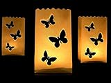  10 Luminaris Leuchttüten Dekoration Lichtertüten Hochzeit - Motiv Schmetterling