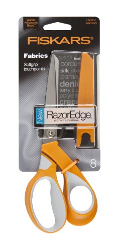 image for Fiskars Crafts 8185 RazorEdge Softgrip Fabric Shears, 8-Inch, Stainles
