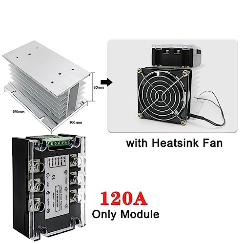 Thyristor 380V triphasé variateur de puissance CA 120A relais - 2