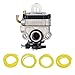 Produktbild OxoxO Replace Carburetor Carb with 4 Sizes 4 feet Fuel Line for Troy-Bilt TB575SS TB590BC TB146EC Walbro WYL-19-1 WYL-19 WYL-229 WYL-229-1 Shindaiwa T230 T230X T230XR-EMC Gas Trimmer