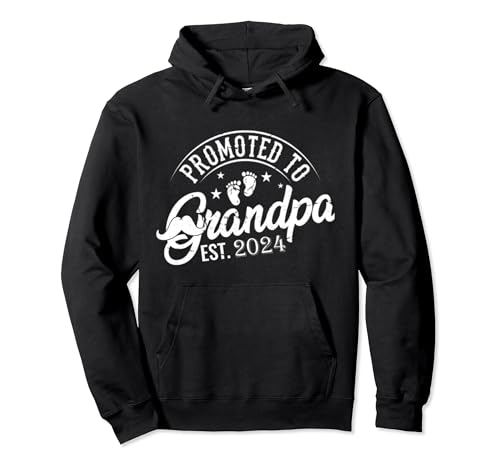 First Time Grandfather, Promoted to Grandpa 2024 Soon to Be Sudadera con Capucha