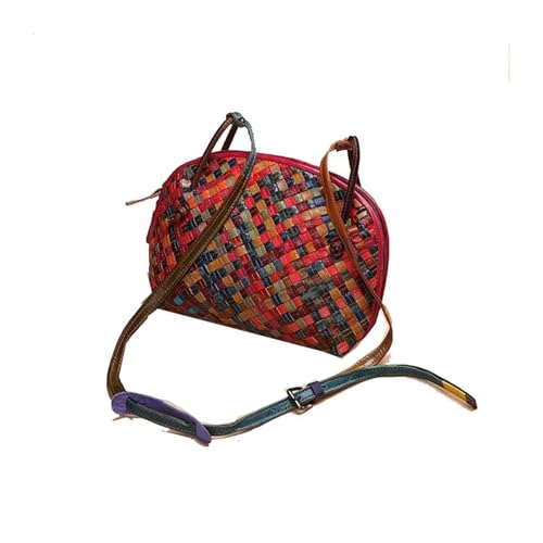 Women Shoulder Handbags Shell Bag Colorful Small Knitting Money Zipper Crossbody Bags Fit For Girls Bolsa Feminina