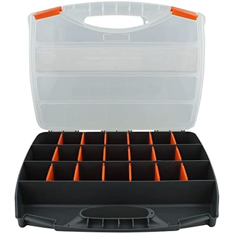 Tactical45 Tool Box Organizer - 12.6 x 10.3in Tools Organizer Container for Tools, Tackle, Craft, or Bead Storage Cover