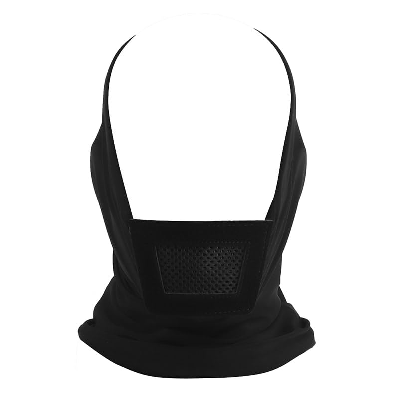 Tactical Cycling Mask Camouflage Hood Outdoor Shooting Sports Face Protection Gear - Black