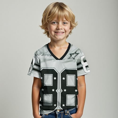 Image of Girls Boy Jersey Shirt Kids Y2k Baggy Tshirt 88 Graphic Tees