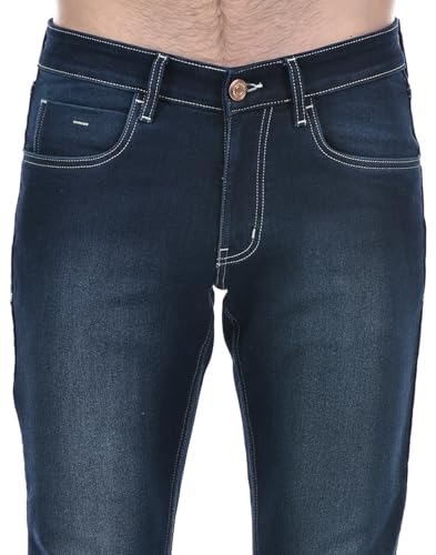Image of Numero Uno Men's Dark Indigo Stretch Skinny Sustainable Jeans