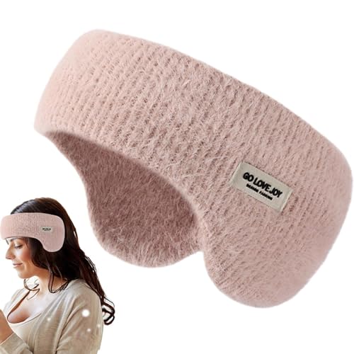 睡眠用防音イヤーマフ ソフトノイズキャンセリングイヤーマフ 軽量イヤーディフェンダー 子供用大人用 ポータブル 冬 暖かいノイズリダクション イヤーマフ 勉強、仕事、昼寝、旅行、自宅用, ピンク, Refer to description