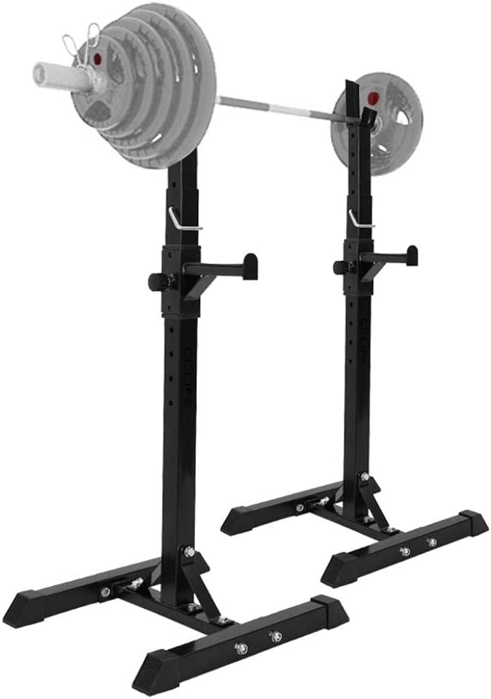 Home Dumbbell Bench Heavy Duty Barbells Squat Rack Stand,Adjustable Dumbbell Rack Anti-Slip Sturdy Steel Fitness Squat Stands,Home/Gym Barbell Rack Weightlifting Stand Free Press Rack