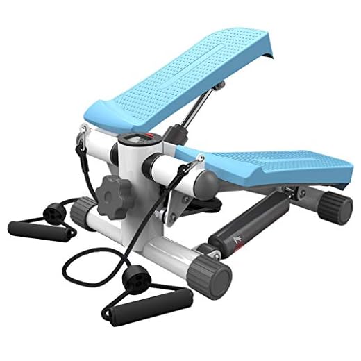 Stepping Machine Indoor Small Silent Stepping Machine Fat-reducing Exercise Weight-Loss Stepping Frame Adult Men and Women Sports Fitness Equipment (Color : Blue, Size : 423020cm)