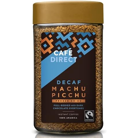 Cafédirect Fairtrade Freeze Dried Instant Machu Picchu Decaf Coffee, 100g, (Pack of 6) Cover