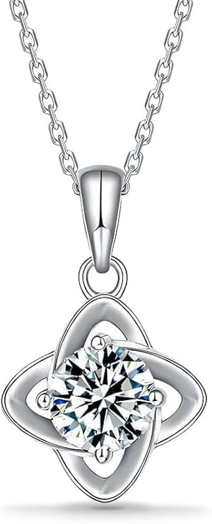 Pendentif en argent 925 trèfle classique collier en argent sterling pour femme