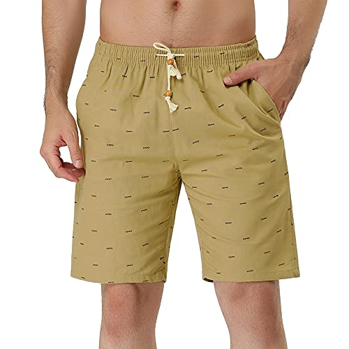 Lars Amadeus Men's Summer Swim Elastic Waistband Drawstring Pockets Patterned Beach Board Shorts2