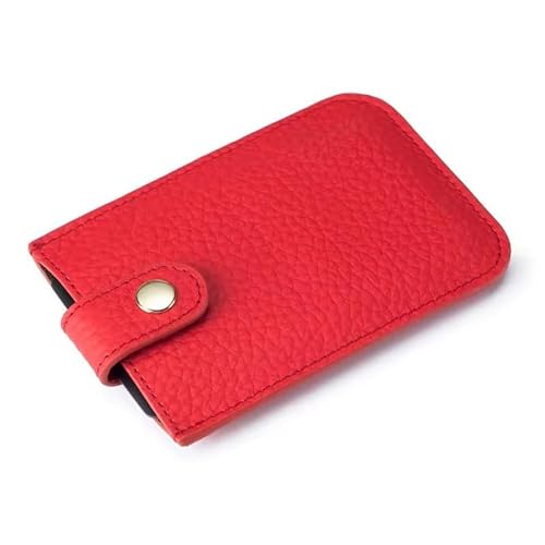 [EKLMCFS] �A�V�����e�B�W�� Slim Card Case Thin Holder Credit Sleeve Strong Magnetic Back Pocket Mens Wallet(Red)