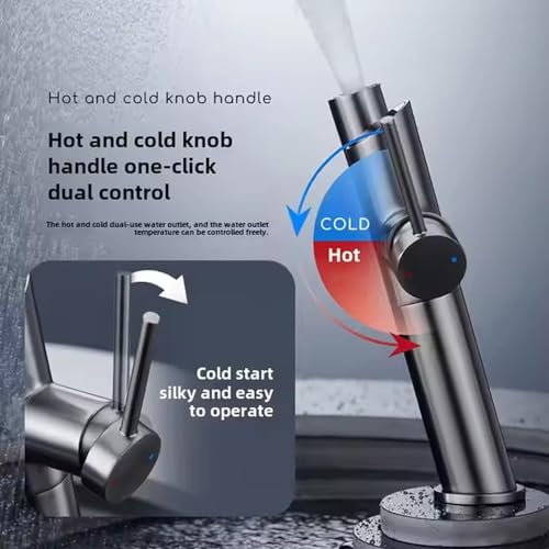 Robinet de lavabo à rotation 360 pour simplifier la routine beauté familiale