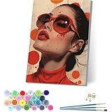 数字油絵 女性 大人用 DIY ペイントバイナンバー セクシー 手塗り 絵 デジタル油絵セット ブラシとアクリル絵具付き 数字塗り絵 大人のクラフトアクティビティ Paint by Numbers ホーム オフィス装飾 誕生日プレゼント女性 70x95cm F-6994