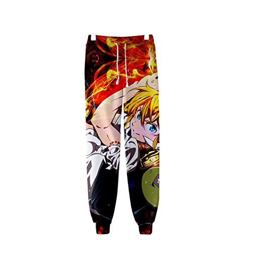 INDIRAN The Seven Deadly Sins Pantalones de chándal 3D Impreso Jo...