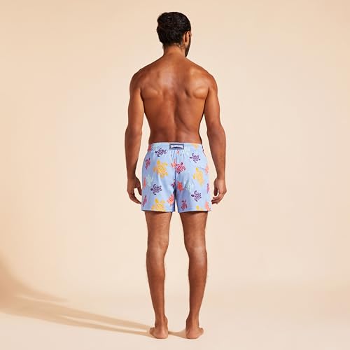 Men Stretch Swim Trunks Multicolored Turtles4