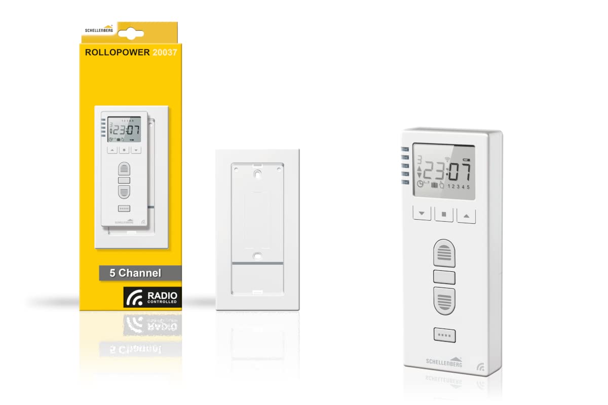 Schellenberg 20037 Smart Home Interruptor horario de radio PREMIUM para productos de radio Schellenberg